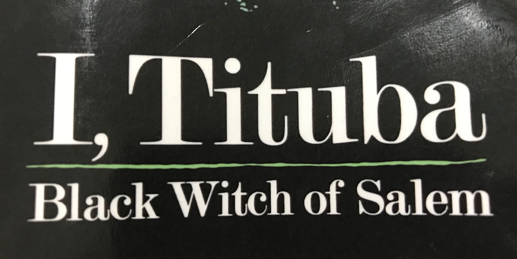 I, Tituba book cover detail